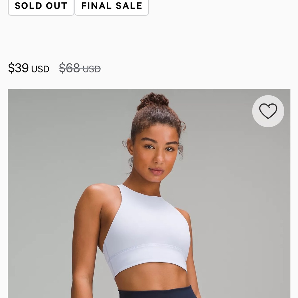 Lululemon Athletica Energy High-Neck Longline Bra Windmill 4